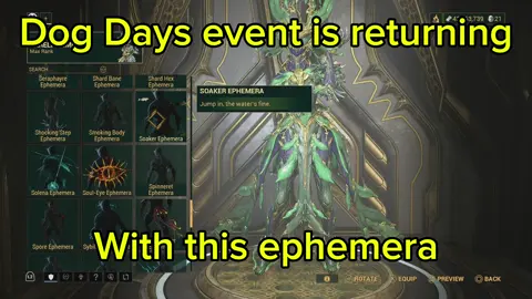Be sure to get the Soaker Ephemera when the event is on! #warframe #warframetiktok #warframecommunity #tenno #tennocreate #tennotiktok #tennotok #warframememes #warframememe #undergroundfishmarket 