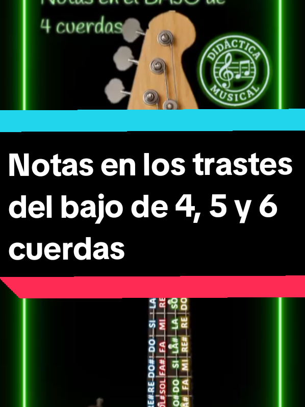 Respuesta a @cleverbaezNotas en en BAJO 🎸 de 4, 5 y 6 cuerdas #didacticamusical #bajoelectrico #aprendemusica 