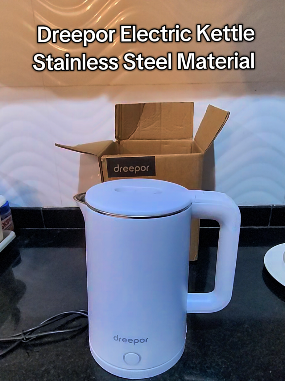 The Ultimate Electric Kettle for Every Kitchen PRODUCT: Dreepor 1.8 2L Electric Kettle White Simple Convenient Kettle Household Electric Heater  Stainless Steel Material  #kettletips #homecooking #kitchenappliances #CookingHacks #electrickettle #dreepor #dreeporph #dreepormultifunctionalcooker #dreeporelectrickettle #electricheater #keetle #keetleelectric 