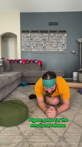 Pigeon Pose for the emotional release #yogapose #pigeonpose #pigeonposeyoga #emotionalhealing 