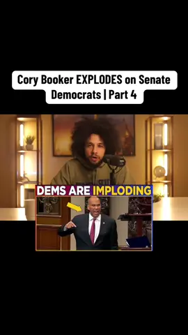 Part 4: Cory Booker EXPLODES on Senate Democrats#brandonlehman #news #corybooker #democrats #viral #fyp 