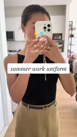 I wear the same 3-4 outfits every week  because I hate thinking about what to wear for work in NYC’s broiling summer heat 😮‍💨💎 #wiwt #nycworkoutfit 