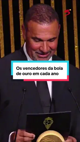 Os vencedores da bola de ouro em cada ano!#futebol #futebolbrasileiro #CapCut 