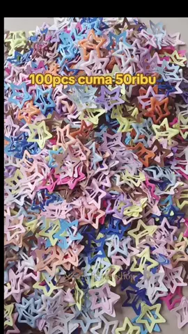 100pcs cuma 50rb jepit bintang #shoptokopedia #jepitbintang #paketusahajepit #jepitbintangviral #agustusan 