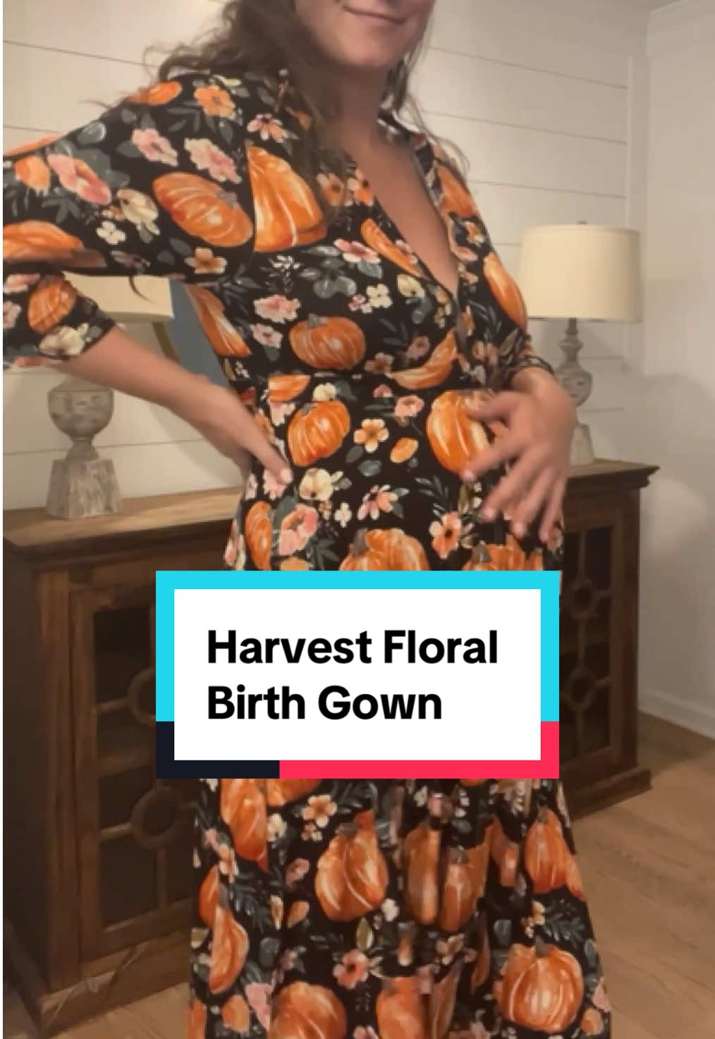 Replying to @Hadaya Samatar Here’s where you can find it! #lila #birthgown #pregnant #laboranddelivery #midwife 