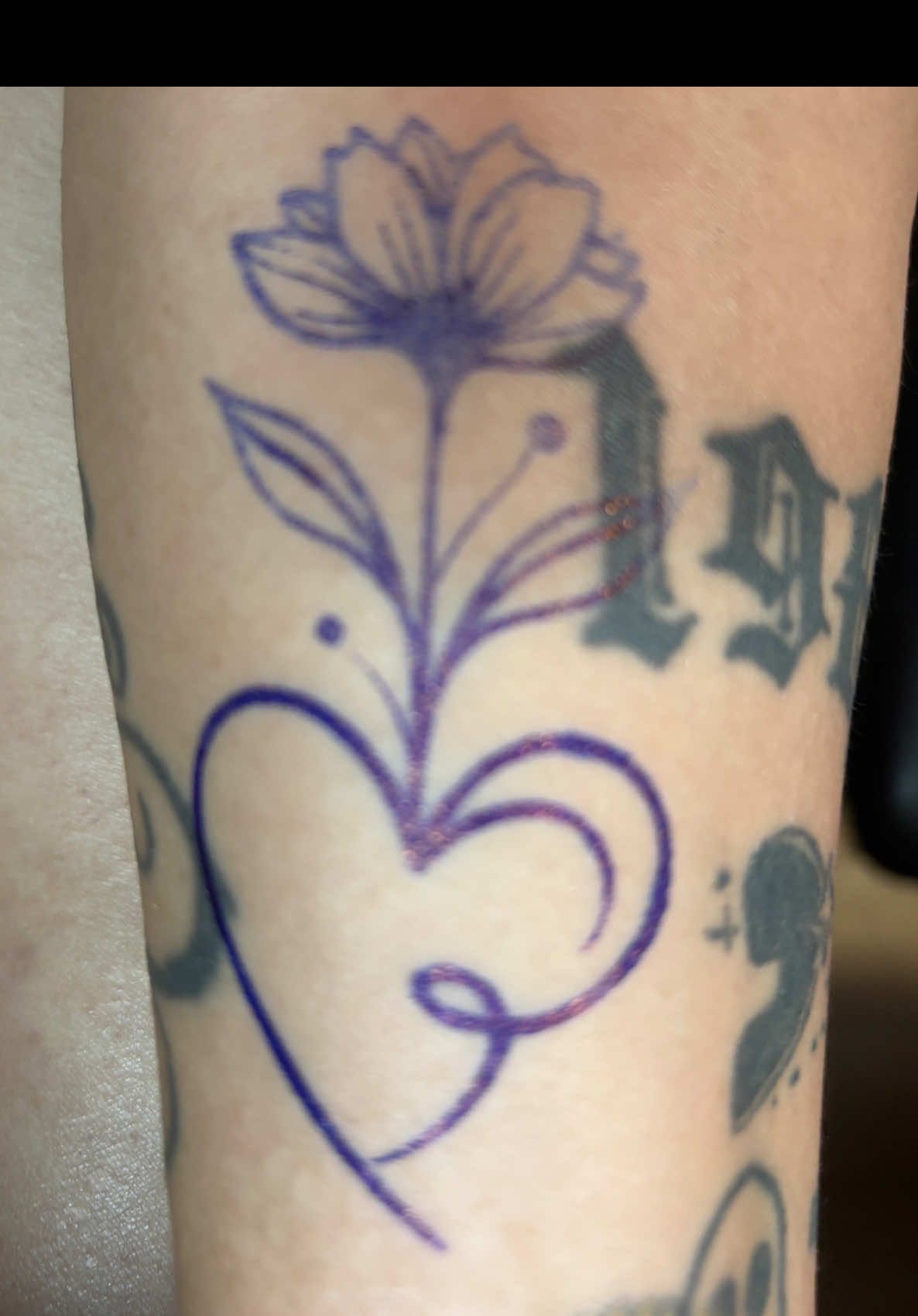 #tattoo #lotus  #heart #color #turquiose 