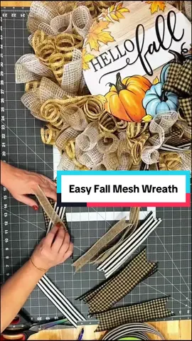 🍂 Want to make a fall wreath without all the fuss? This one’s simple, affordable, and yes — you can totally make it. If you’ve ever looked at a wreath and thought, “That’s too complicated,” I’ve got news for you… this one isn’t.  So grab your mesh, a frame, and some fall ribbon and let’s get started. ✨ Follow for more easy wreath tutorials 🎥 Full video is up on my YouTube channel if you want step-by-step help #F#FallWreathE#EasyWreathDIYM#MeshWreathW#WreathMakingC#CraftTokF#FallDecorDIYW#WreathTutorial 