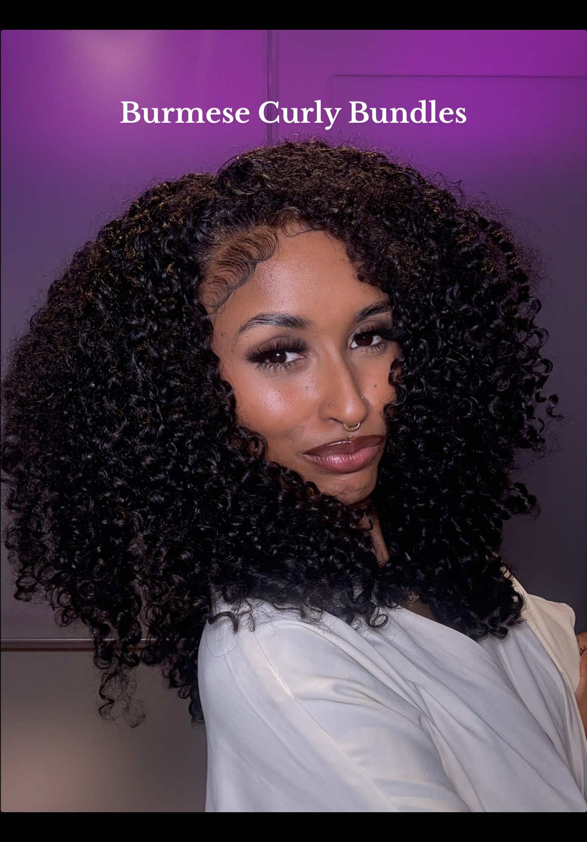 This blend! These bundles were gifted to me but they were also highly recommended. Always check the reviews, but I’m really enjoying this hair 💁🏽‍♀️#burmesecurly #flipover 