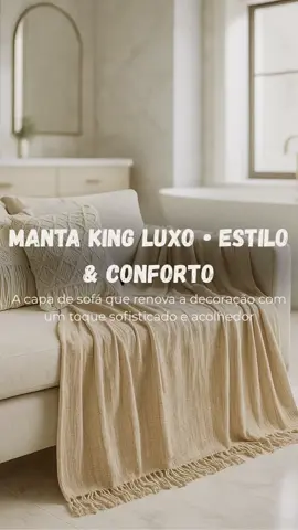 🛋️ Transforme seu sofá em um refúgio de luxo! ✨ A manta que deixa qualquer ambiente com cara de Pinterest. Macia, elegante e supergigante – é capa, é charme, é conforto! 👉 Deixe sua casa mais linda agora! Copie e cole o link abaixo 👇🏽 e garanta a sua:  🔗 https://s.shopee.com.br/2VhBPf9ZH5 #DecoraçãoDeCasa #AchadinhosDaShopee #SofáEstiloso #MantaLuxo #pinterestvibes 