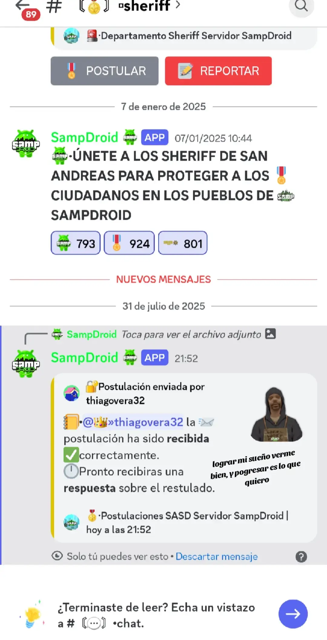 quiero lograr mi sueño y ayudar ami subcriptores es lo que quiero pero falta que me aprueben a chambear y aprogresar#sampdroidoficial #ayudar 