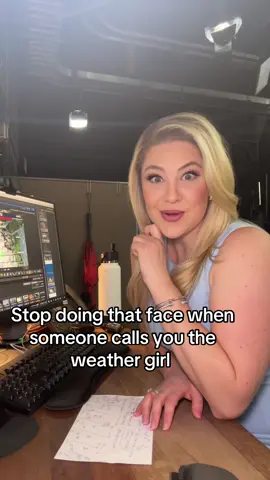 Several years ago…. Someone actually walked into the studio while I was working on the forecast and asked me if I just copy the numbers from The Weather Channel 📺🤦🏼‍♀️ #notaweathergirl #meteorologist #womeninstem #tvnews 