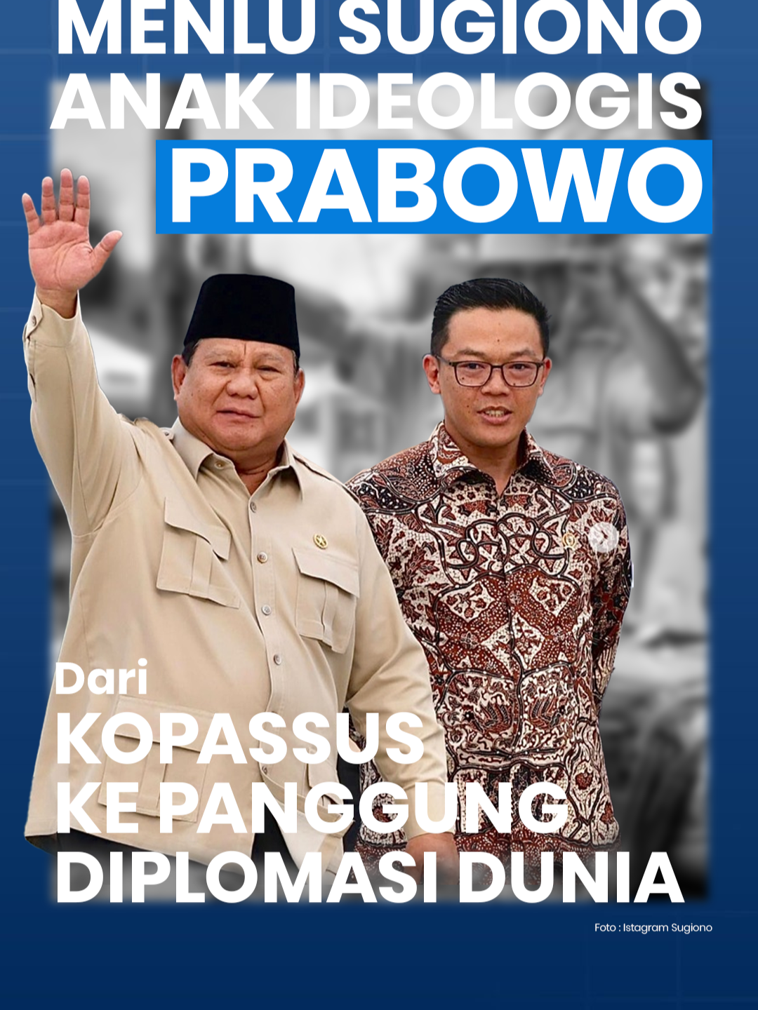 Dari Kopassus ke Korps Diplomatik! Sugiono, Menteri Luar Negeri RI, bukan diplomat biasa. Kariernya dimulai dari pasukan elit Kopassus — kini jadi ujung tombak diplomasi Indonesia di panggung dunia. Dulu berkamuflase di hutan, sekarang bermanuver di meja perundingan. Dulu bawa senapan, sekarang bawa briefing paper ke sidang internasional. Dari medan operasi ke medan diplomasi, loyalitasnya tetap: Merah Putih! ❤️ #MenluSugiono #DiplomasiGaruda #DariKopassusKeKemenlu #IndonesiaMaju #BaretMerahDiplomasi