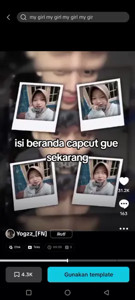 Gk tiktok GK capcut sama ajaa  #masukberanda #fypシ゚ #mygirl#trendalay#trendburikk