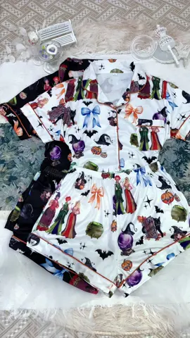 Obsessed with these Hocus Pocus themed summer pjs✨🎃🎀 #daysforyoudays #spotlightfinds #SummerPajamas #GirlsPjs #LightweightPjs #CuteSleepwear #BreathablePajamas #ComfyPjs #HalloweenPajamas  #SpookySleepwear #PumpkinPjs #halloween #SpookySeason #HalloweenVibes #OctoberVibes #TrickOrTreatVibes #HalloweenStyle #CuteHalloween #GhostVibes #halloween2025 #PumpkinSeason #tiktokshopbacktoschool 
