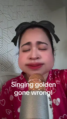 When you want to sing the high notes but asthma attacks 😜 #trendingsong #golden #huntrix #kpopdemonhunters 
