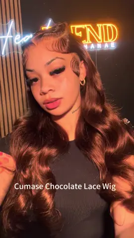 This chocolate color is EATING on you😍🤎 #chocolatehair #hairinspo #wiginstal #wiglife #protectivestyles #wigforbeginners #bodywavehair #fyp 