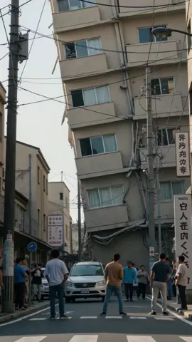 高楼突然倒塌！城市陷入混乱，人们紧急撤离现场！#escape #Urban #High-rise #building