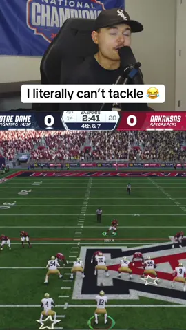 I literally can’t tackle @EASPORTSCollege #CollegeFootball #collegefootball26 
