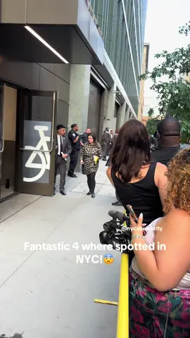 Fantastic 4 in nyc #fantastic4 #mrsfantastic #pedropascal #josephquinn #vanessakirby #marvel #marvelstudios 