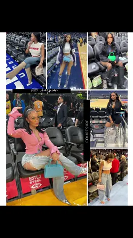 Courtside outfits 🏀🔥 #fashioninfluencer #fashiontiktoks #fashioninspo #fashion #courtsideoutfits 