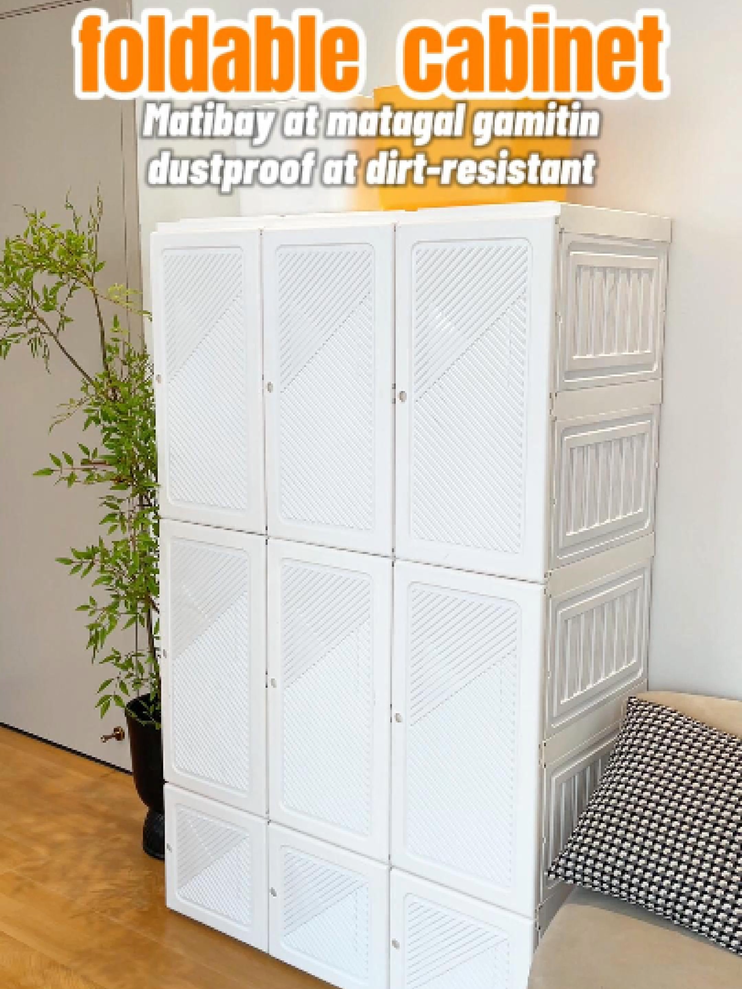 Siksik na naman ang kwarto? Try mo ‘tong foldable closet—walang tools, 3 minutes lang buo na!#payday#FoldableWardrobe #SpaceSaver #NoToolsNeeded   #OrganizedLife #TikTokPH #BudgetFriendly  #ProudlyPinoy #ShopeeFinds #ClosetGoals  #BahayGoals #ForYouPH #TikTokMadeMeBuyIt