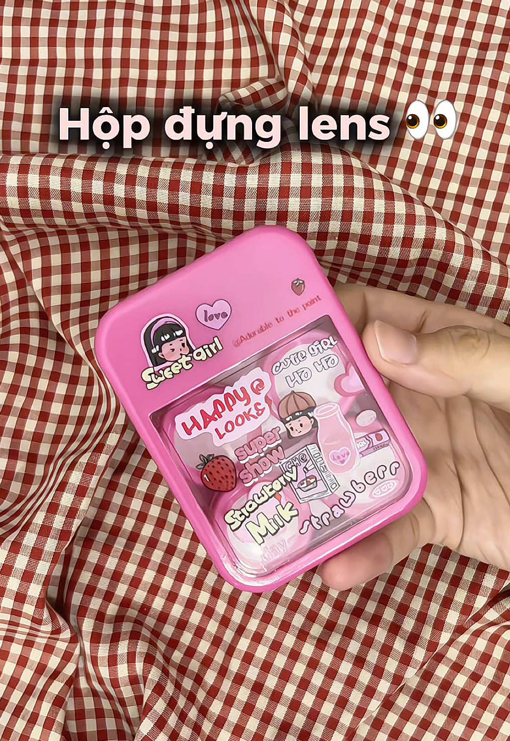 hộp đựng lens mà xinh cỡ này 😽#xuhuong #viral #beauty #makeup #lens #hopdunglens 
