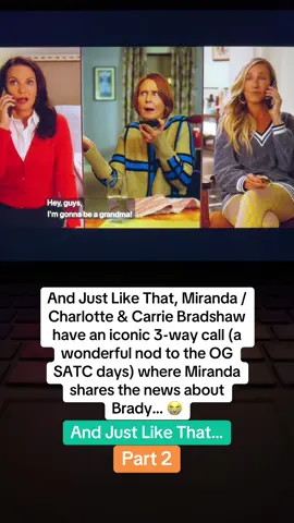 Miranda Hobbes x Charlotte York x Carrie Bradshaw = gossip call of the century - pt 2📱#andjustlikethat #ajlt #sexandthecity #carriebradshaw #mirandahobbes #charlotteyork #sarahjessicaparker #cynthianixon #kristindavis #fypシ #foryou 
