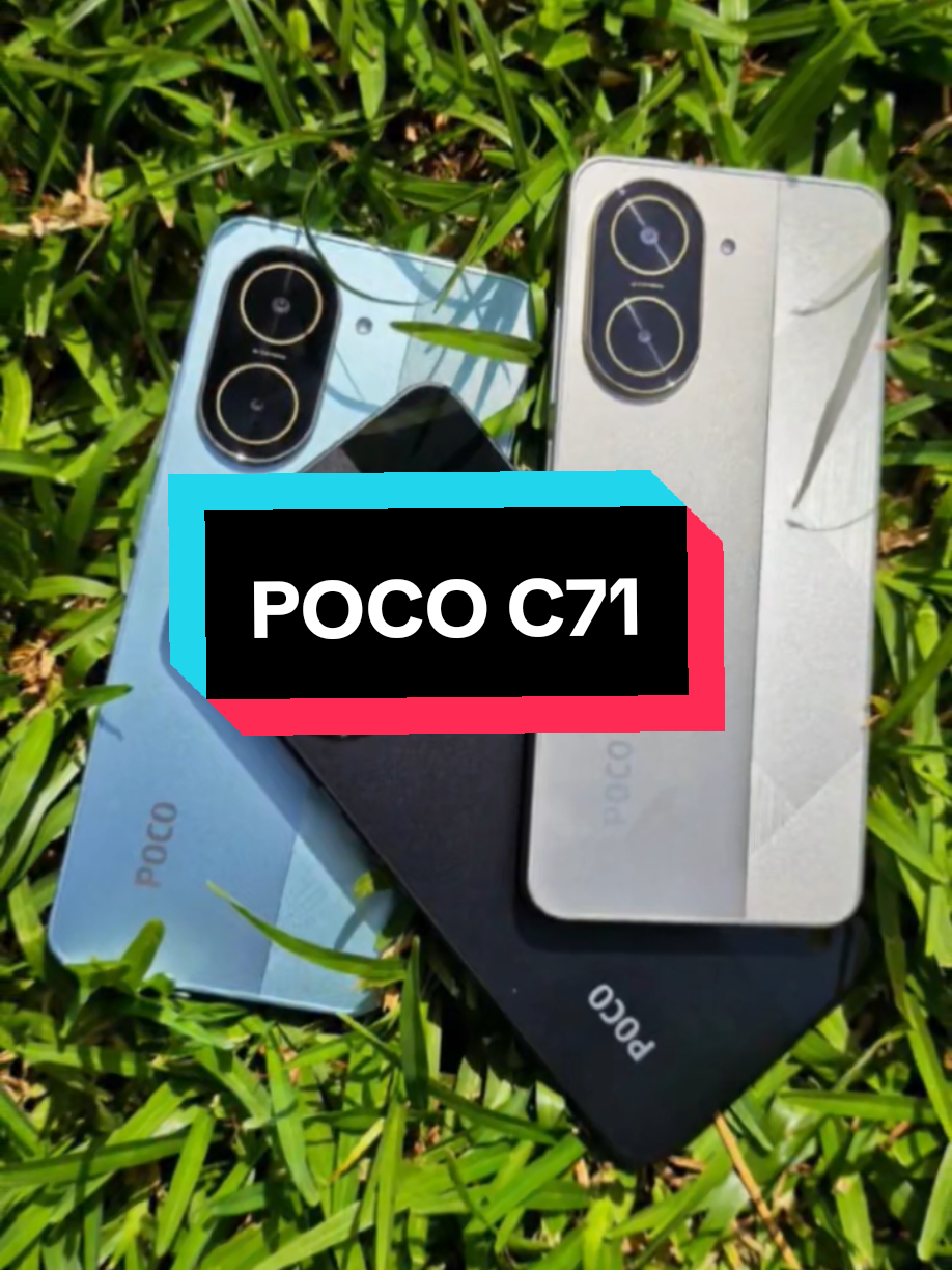 POCO C71 hadir dengan desain trendy dan spesifikasi yang bikin wow! 🔥 Layar IPS 6.88