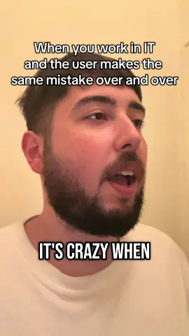 When you work in IT and the user makes the same mistake over and over #fyp #computertok #itsupport #techtok #ithumor #helpdesk #itsupportspecialist 