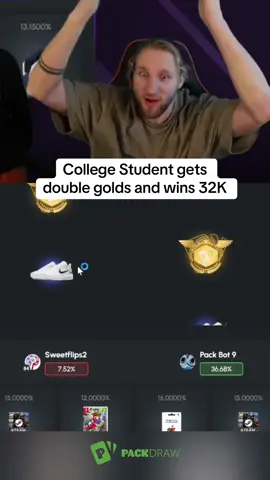 College Student gets double golds and wins 32K #kickstreaming 