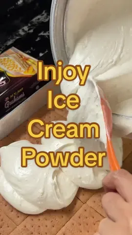 Ice cream taste na ang aking Graham Bar dahil may halo na sya netong Sof Serve Ice Cream Powder ng Injoy #icecreampowder#icecreampremix#injoyicecreampowder 