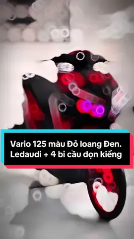Vario 125 Đỏ loang Đen. Led + 4 bi cầu dọn kiểng. Góp từ 4🍠 #honda #vario #vario125 #led #cuchi 