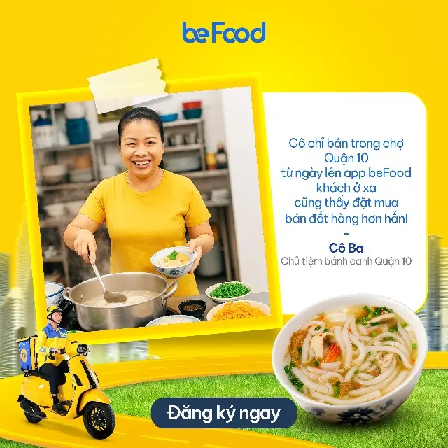 Quán ngon, sao còn chưa lên beFood. Tăng doanh thu, tăng số lượng đơn hoàn toàn miễn phí!