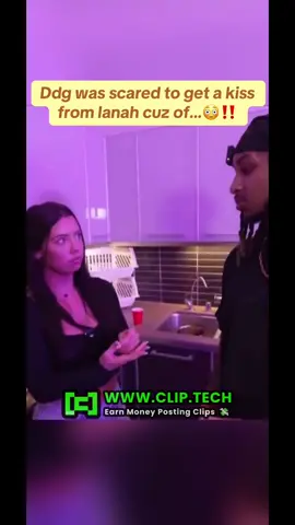 Ddg was scared to get a kiss from lanah cuz of..😳‼️ #ddg #lanahcherry #moodia #indialove #fypシ #viral @TheLanahCherry 