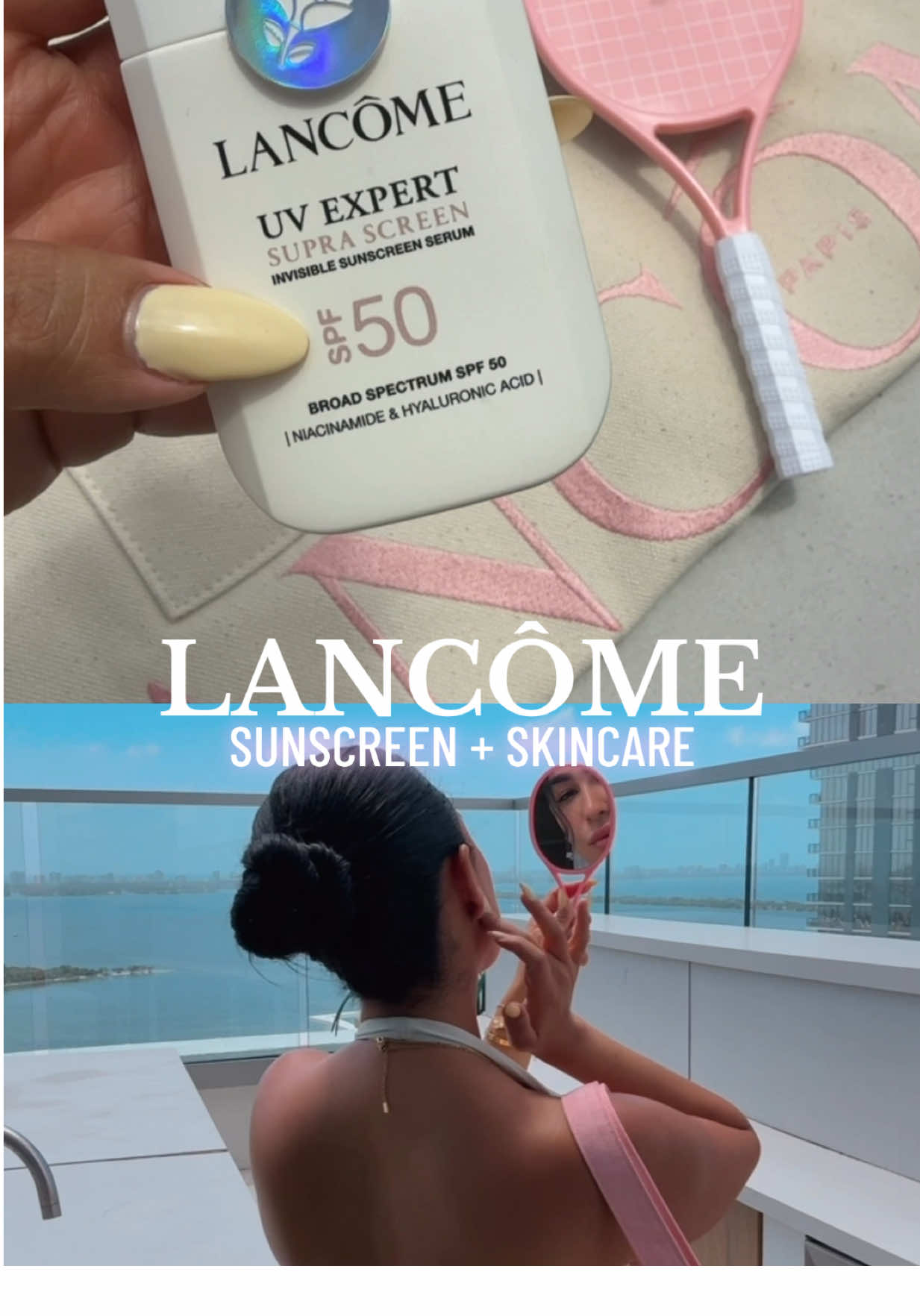 The NEW NEW!!! @Lancôme sunscreen + skincare THE BEST ONE NECER TRIED BEFORE ✨✨✨ FAVORITE ⚡️💕 #lancome #lancomepartner 