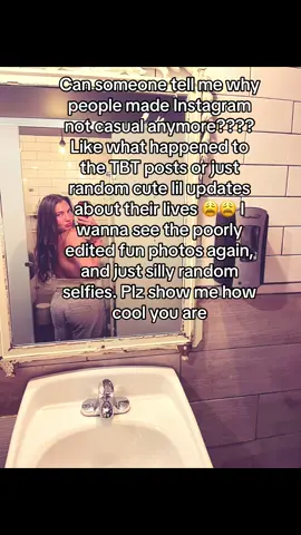 Selfie Sunday?? Where is that again. Like i am begging 😩😩 im so bored of scrolling through nothing. People are so afraid to post online and be judged like whyyyy #makeinstagramcasualagain #makeinstacool