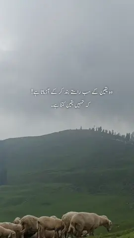 وہ یقین کے سب راستے بند کر کے آزماتا ہے  کہ تمہیں یقین کتنا ہے