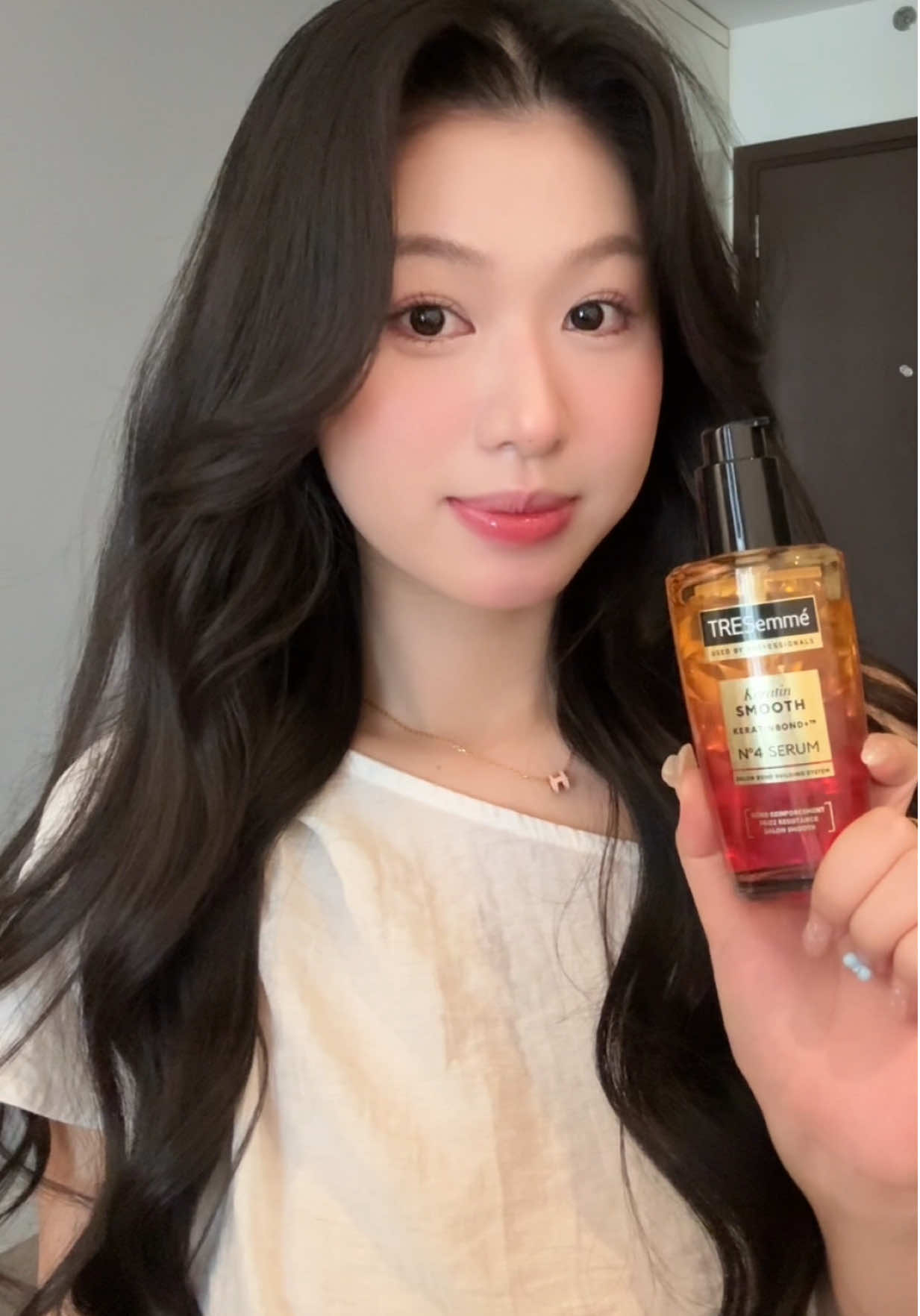 Bổ sung thêm bước serum dưỡng tóc là thấy ngay sự khác biệt liền lunnnn #TRESEMME #TresemmeKeratinSmooth #hoptaccungUnilever