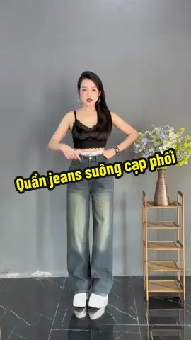 Bụng to chân ngắn khó mua quần bò thì quất luôn e này nha các bà#quan #jeans #quanjeans #myhanhstore #tiktokshop #thoitrang #phoidoxinh 