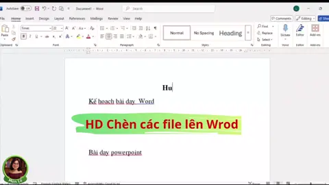 Hướng dẫn chèn các file word  #al #Al #Canva #canva #Comenthichmo #giaovientieuhoc 