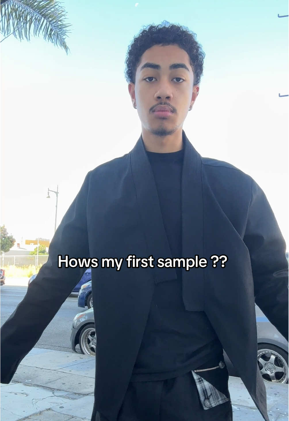 My gi/kimono inspired denim jacket for my brand @xylem.la Sample is crafted with 12.5 oz Italian selvedge denim and in the final product will feature a wrap around belt function. Still trying to decide between two of the belts ill update as I finalize my first piece ! #clothingbrand #fashion #fashiontiktok #firstsample #streetwear 