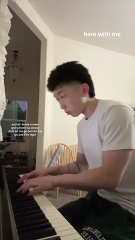 here with me - @d4vd #fyp #music #singer #herewithme #d4vd #piano #cover 