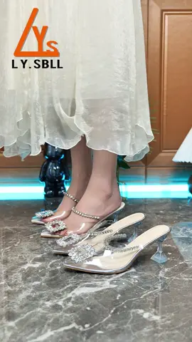Elegant crystal fairy heel sandals #fashiontokshop #trend #womenfinds #tiktok #fyp #trinding #fashiontiktok #sandals #sandals #Summer #princess 