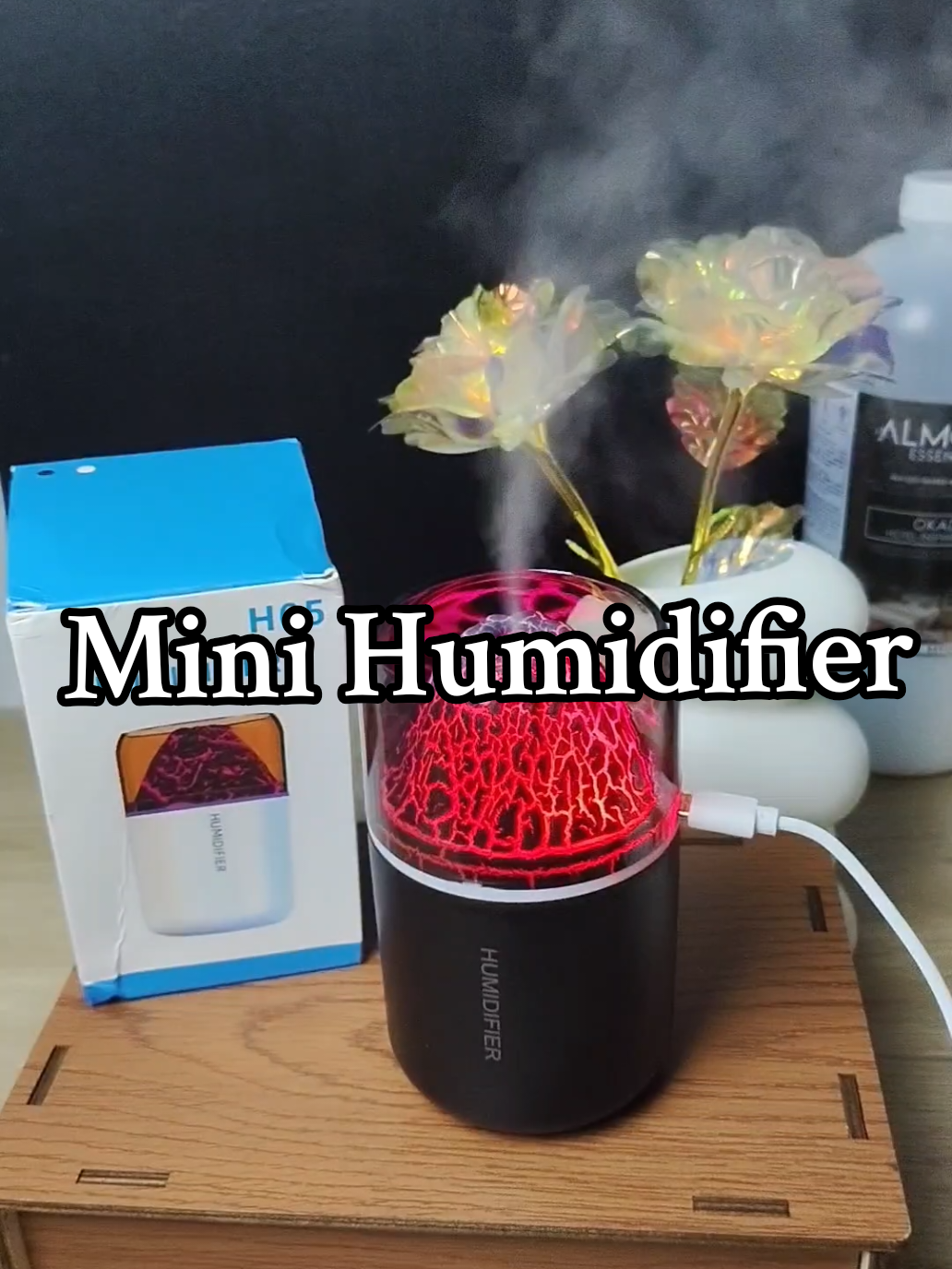 Grabeh ang mga Humidifier ngayon maliit man yan pero lakas maka Aesthetic #humidifier #lavavolcanohumidifier #minihumidifier 