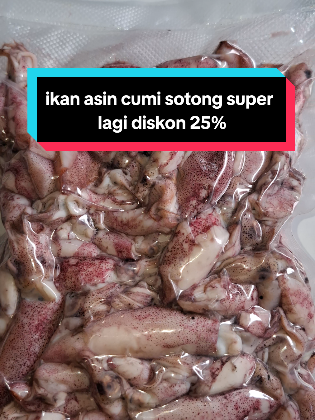 ikan asin cumi sotong super kemasan vakum #ikanasin #ikanasinmanis #cumisotong 