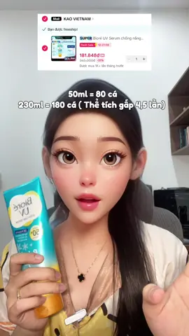 Săn tuýp fullsize hời nhiều hơn mấy bồ ơii #kemchongnangbiore #bioreuv #tiktoknews #tiktokshop #muacungtiktok #review 