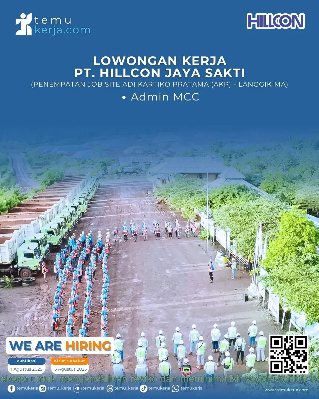 Lowongan Kerja by PT Hillconjaya Sakti Posisi: Admin MCC Selengkapnya daftar di https://temukerja.com/pt-hillconjaya-sakti-8/ atau klik link di profil. Follow Us taplink.cc/temukerja #lowongankerja #loker #infoloker #carikerja #temukerja 