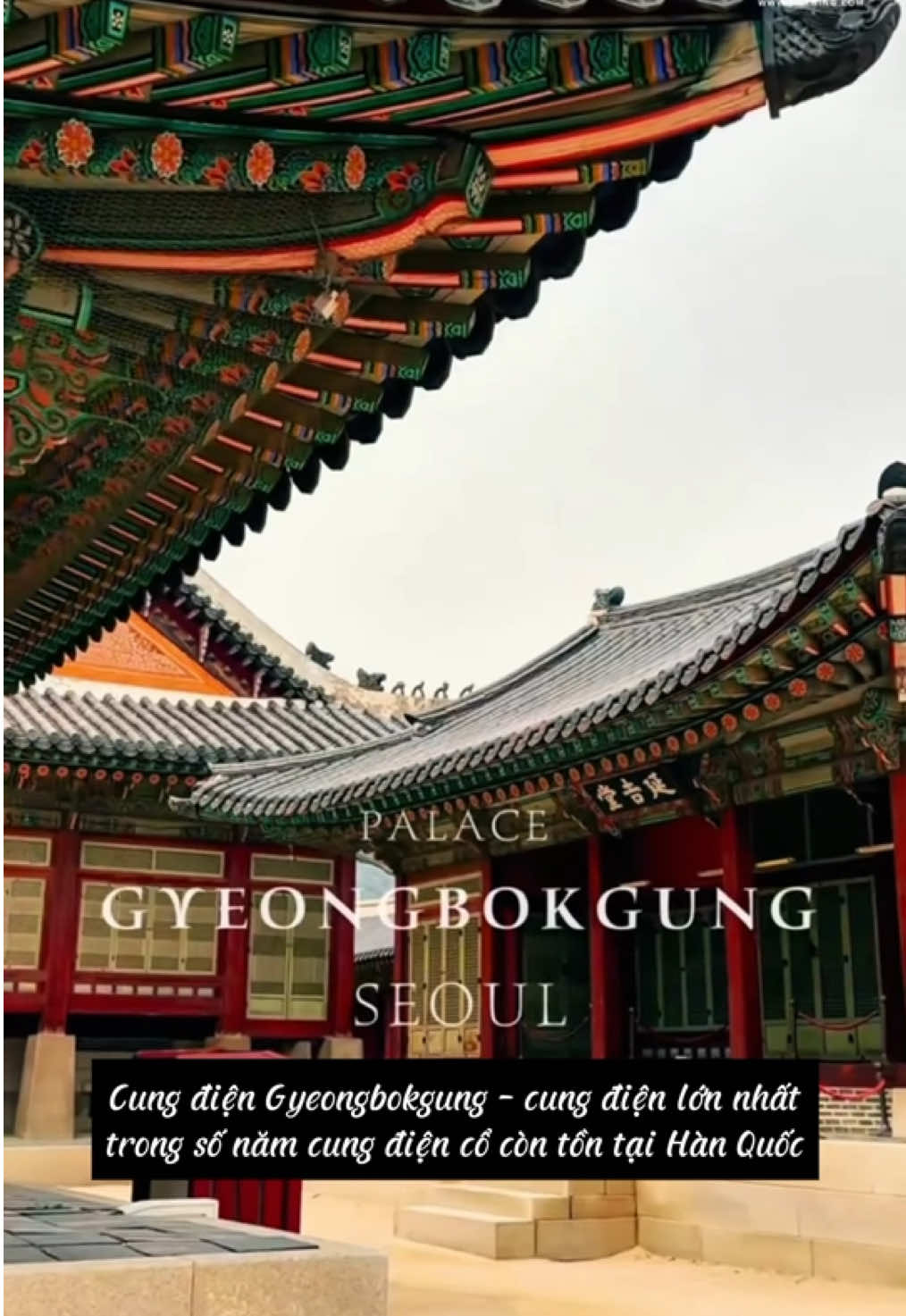 Khám phá Cung điện Gyeongbokgung - Cảnh Phúc Cung tại Hàn Quốc. Một trong những cung điện nổi tiếng có lối kiến trúc độc đáo và mang đậm dấu ấn truyền thống của triều đại Joseon.  #intertour #korea #gyeongbokgung #seoul #tour #xuhuong #tiktok 