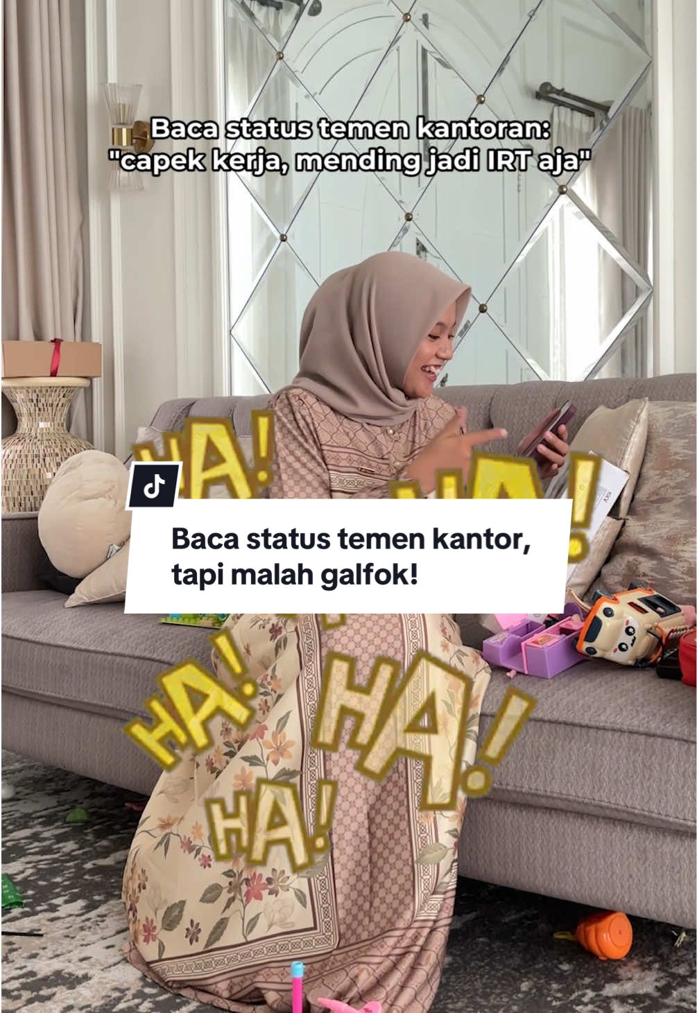 Baca status temen kantor, eh malah galfok sama dress cantik ini! 🥹😍 In Frame: Latisha Gamis  #ventedaily #pov #gamiskondangan #dresskondangan #fyp 