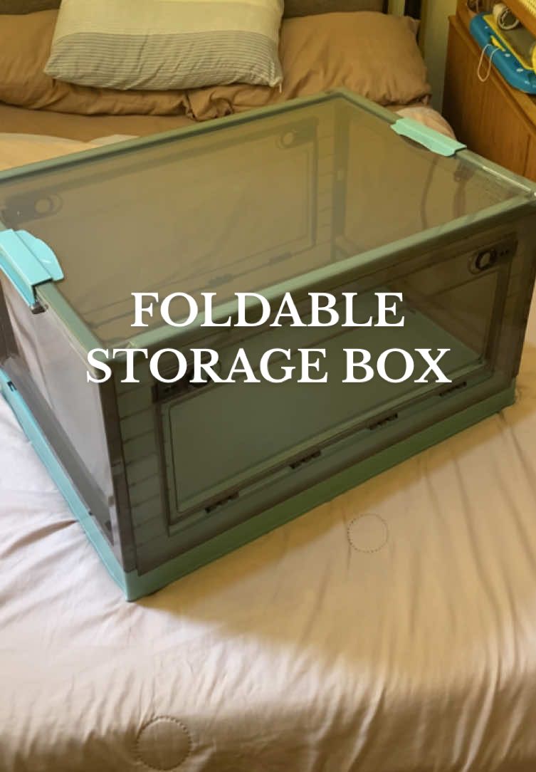Finally may nahanap nakong ganitong kalaki na storage box tapos foldable pa!! #boxorganizer #foldablestoragebox #organizer #homeorganization 